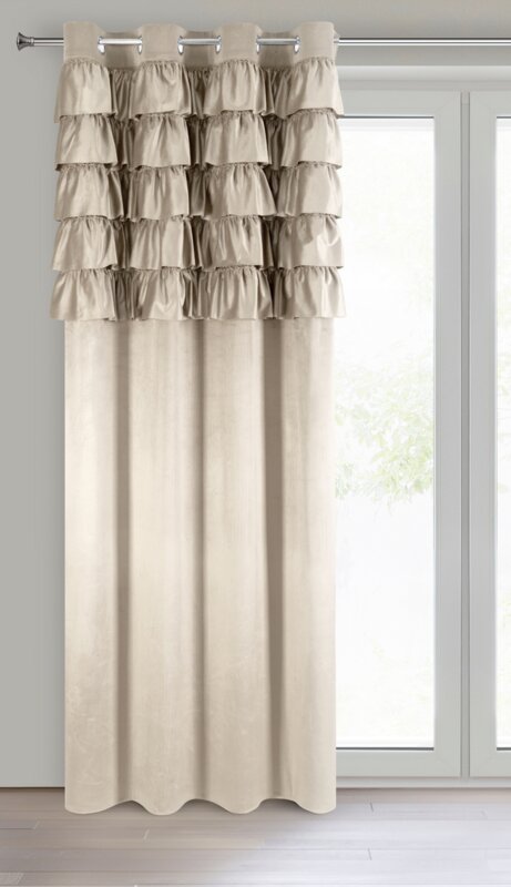 Zasłona gotowa Aura beżowa 140 x 250 cm – do salonu i sypialni