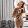 Firana gotowa Carli czarna 140 x 250 cm – zaciemniająca i stylowa