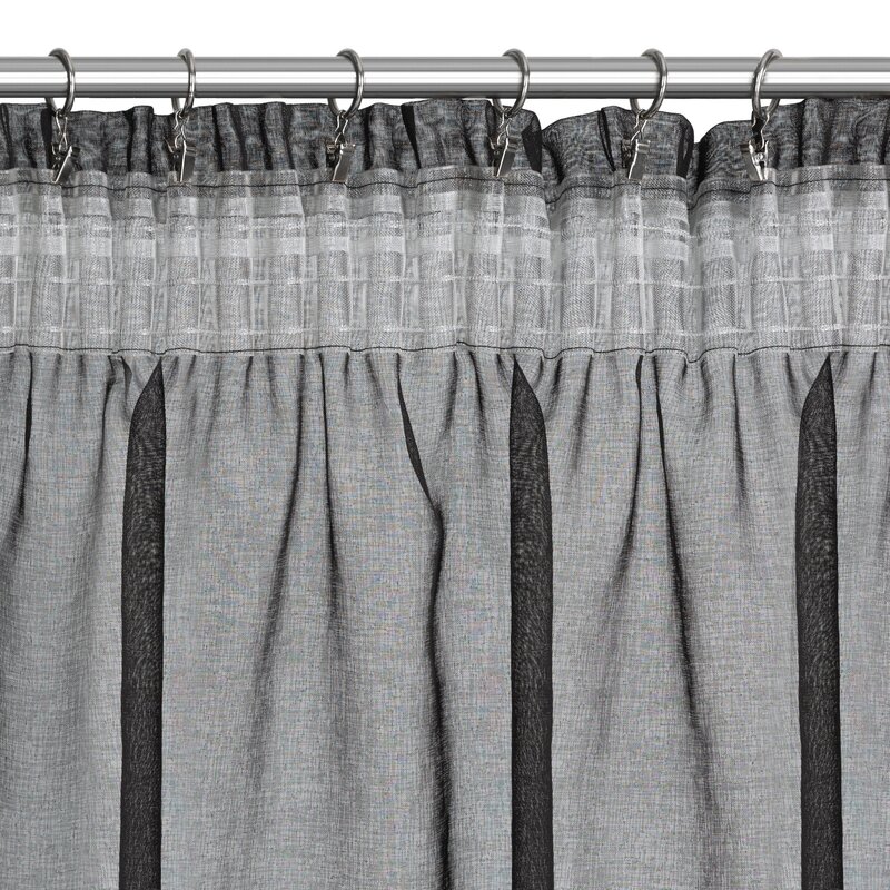 Firana gotowa Carli czarna 140 x 270 cm – doda przytulności