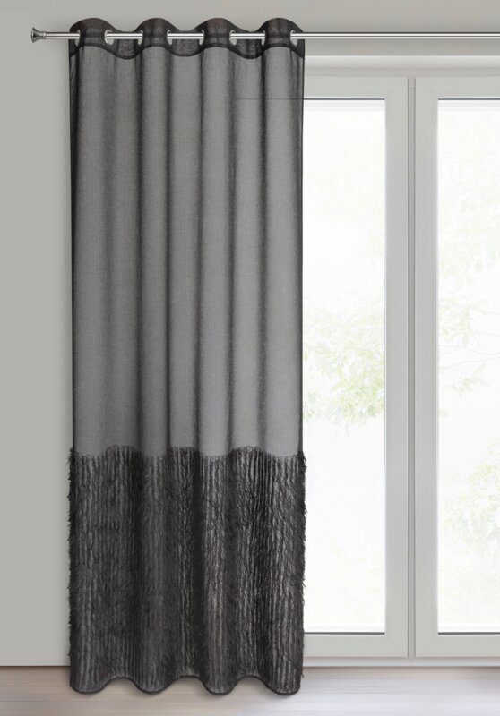 Zasłony gotowe Margaret2 czarne 140 x 250 cm – zaciemniające wnętrze