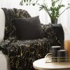Koc flanelowy Glamo czarny 150 x 200 cm – miękki i ciepły