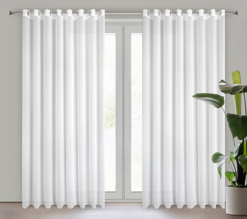 Firana gotowa Tirsa biała 300 x 250 cm – rozświetla wnętrze