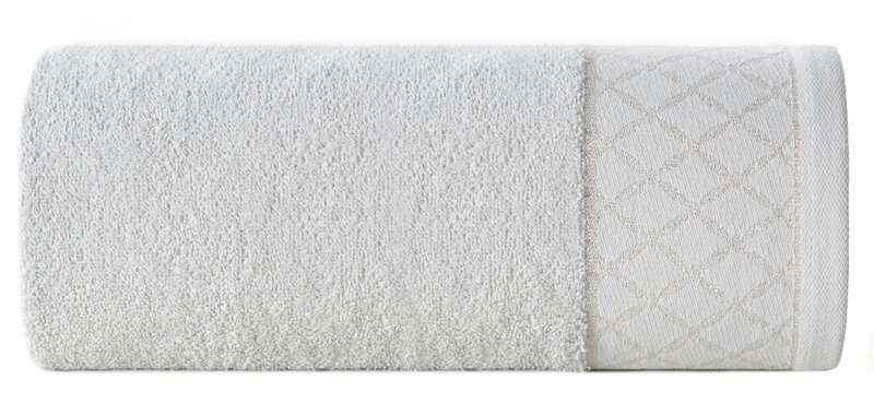 Ręcznik Lurex Layla srebrny 50 x 90 cm – miękki i chłonny
