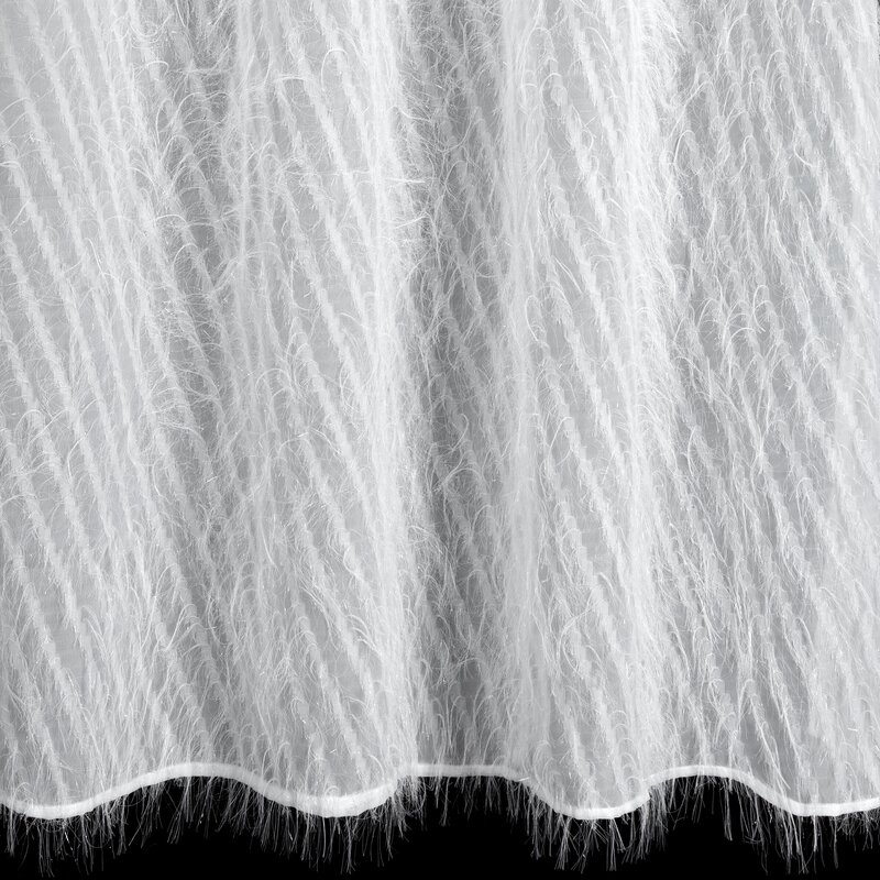 Zasłona gotowa Laurel biała 140 x 250 cm – rozświetla wnętrze