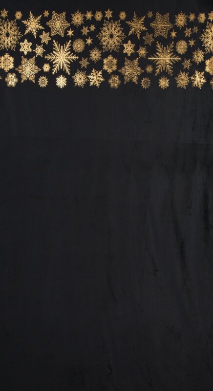 ZASŁONA ŚWIATECZNA ASTRA 140 X 250 CM CZARNY