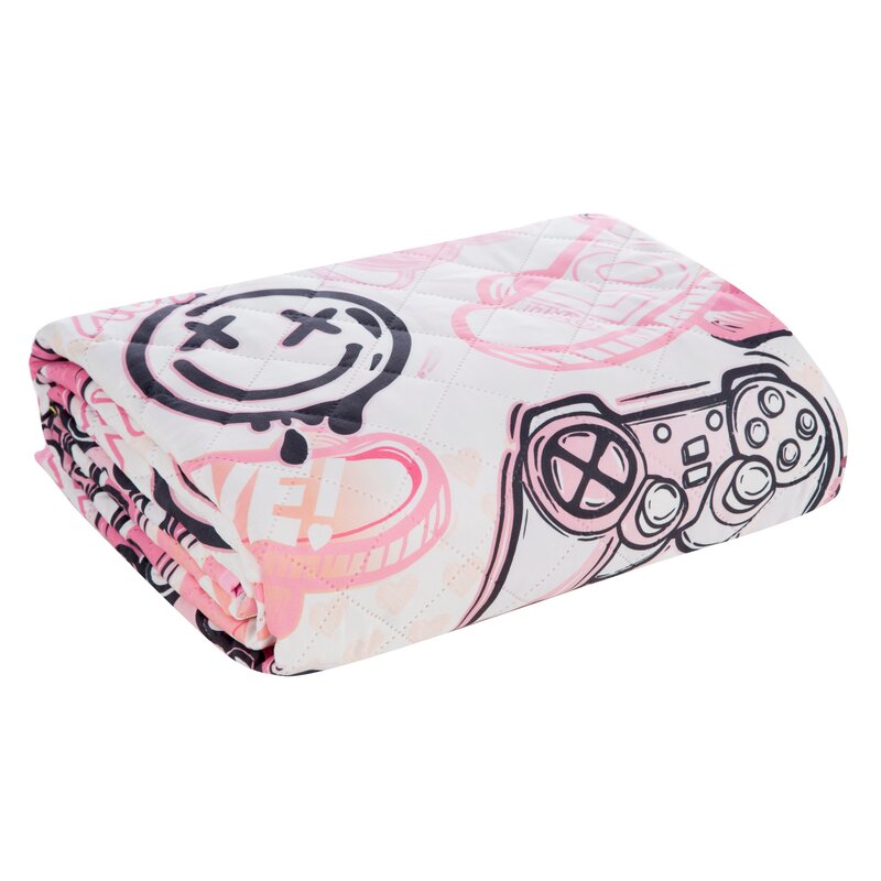 Narzuta D91 KID biała 170 x 210 cm – dodaje energii wnętrzu