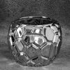 CERAMIKA 19 X 19 X 14 CM SREBRNY