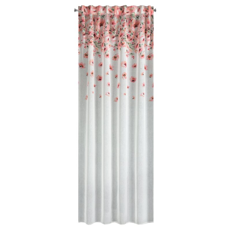 Zasłona gotowa Oliwia biała 140 x 270 cm – rozprasza światło