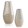 Wazon ceramiczny SANI beżowy 18 x 10 x 36 cm – na suszone kwiaty