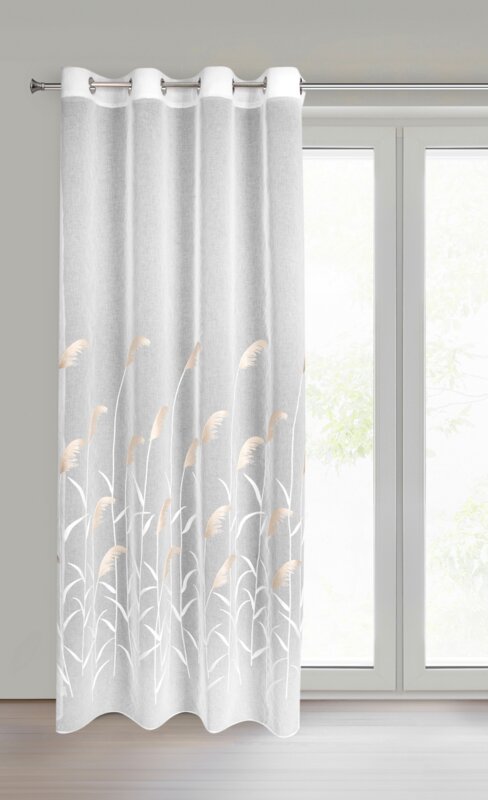 Firana gotowa Abbie kremowa 140 x 250 cm – rozjaśnia wnętrze