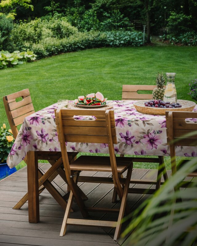 Bieżnik na stół Garden kremowy 40 x 180 cm – doda świeżości