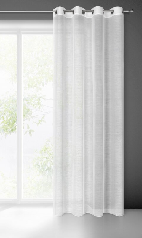 Firana gotowa Gracja biała 140 x 250 cm – rozjaśnia wnętrze