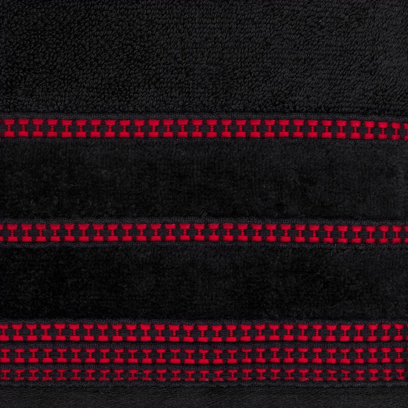 Ręcznik Amanda czarny 70 x 140 cm – miękki i chłonny