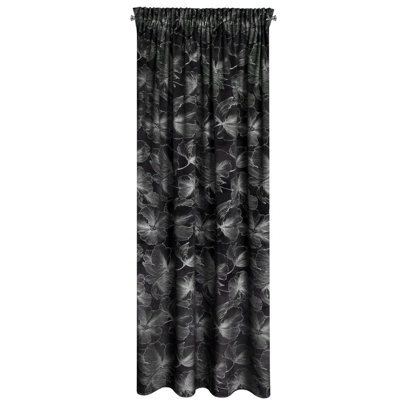 Zasłona gotowa Stella czarna 140 x 300 cm – zaciemniająca i stylowa