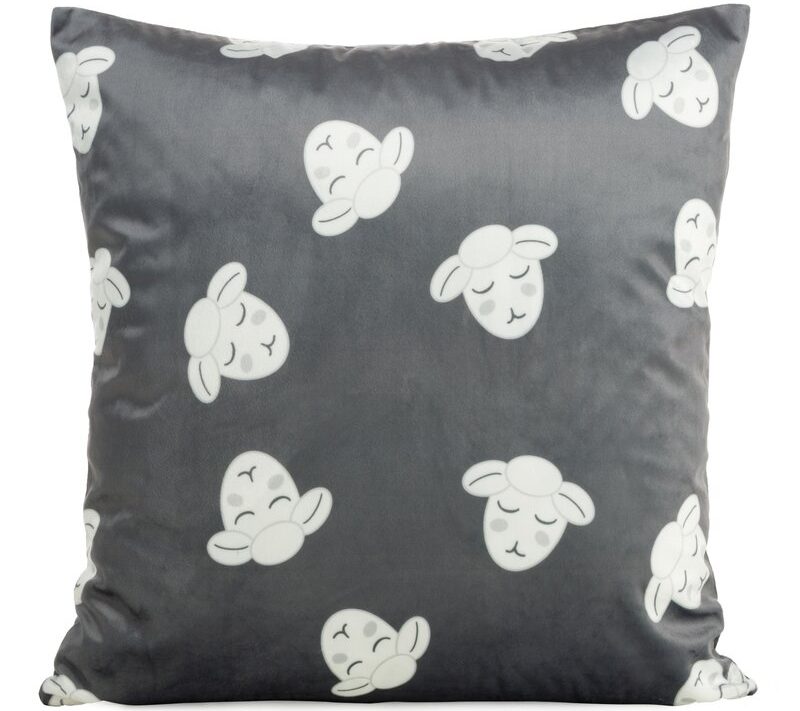 Poszewka Design91 stalowa 45 x 45 cm – wprowadza ciepło
