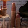 Wazon ceramiczny Elda czerwony 16 x 48 cm – idealny na kwiaty