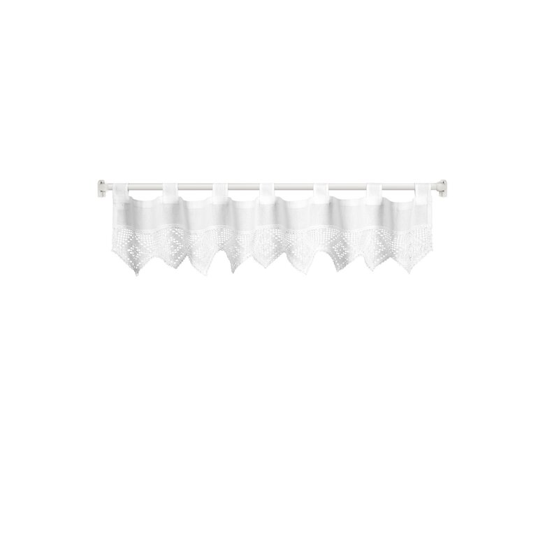 Firana gotowa Isaac biały 150 x 30 cm – rozświetla wnętrze