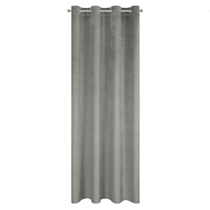 Zasłona gotowa Fargo popielata 140 x 250 cm – zaciemniająca sypialnię
