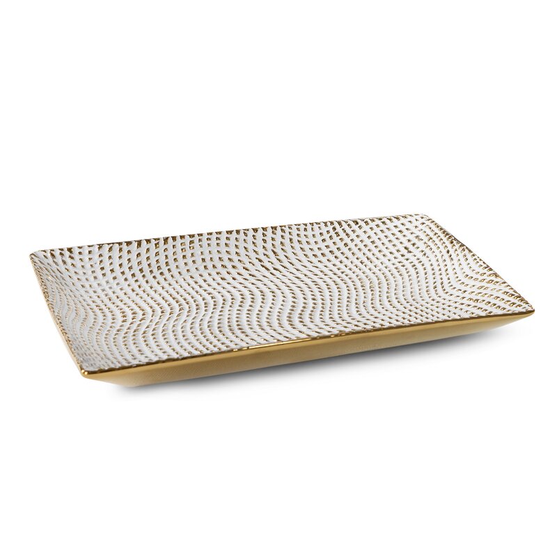 Patera ceramiczna Verda biała 35 x 20 x 4 cm – idealna na owoce