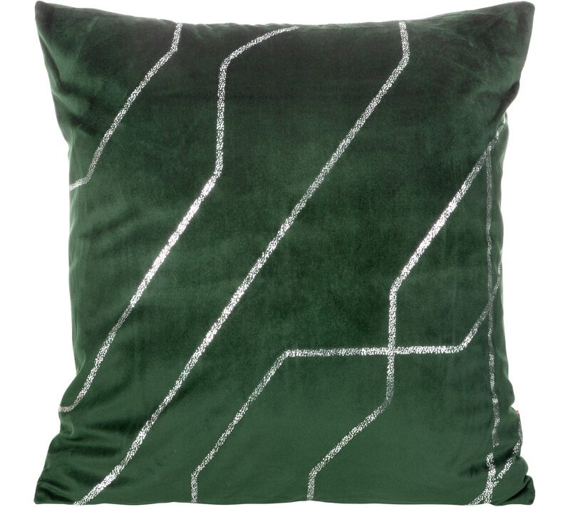 Poszewka dekoracyjna zielona 45 x 45 cm – doda przytulności
