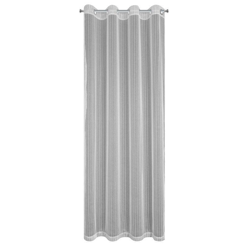 Firana gotowa Noelia srebrna 140 x 250 cm – rozświetla wnętrze