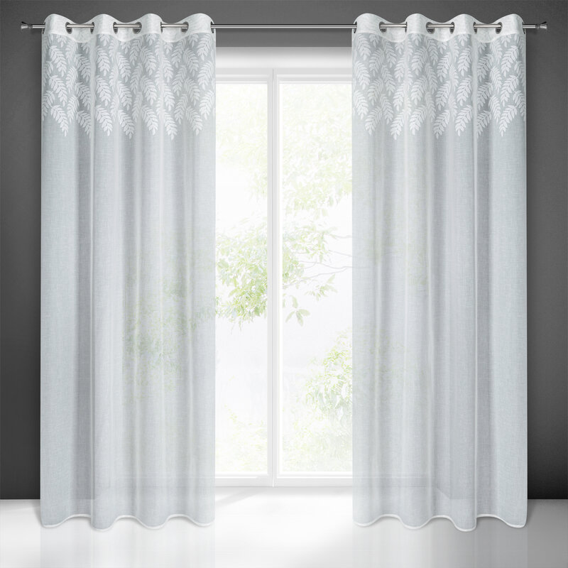 Firana gotowa Anet biała 140 x 250 cm – rozjaśnia wnętrze