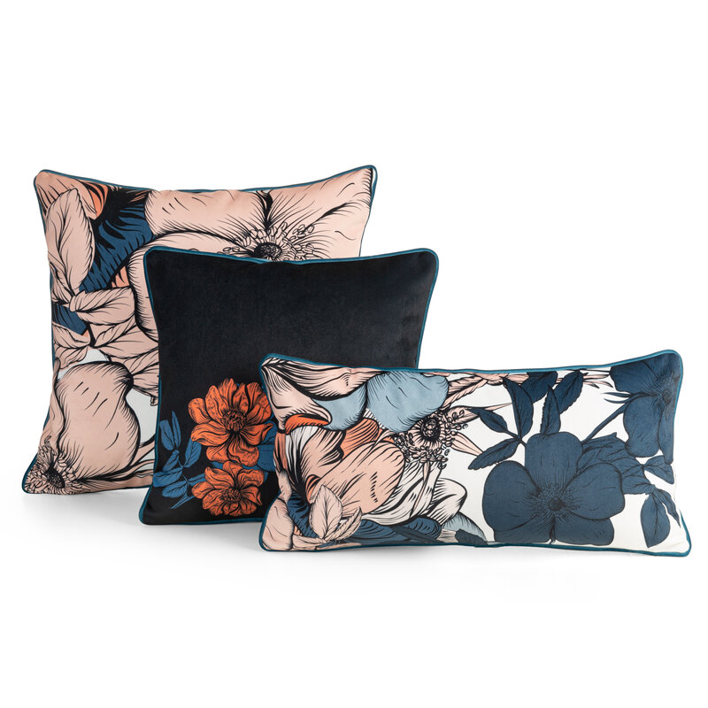 Poszewka Velvet Emma pudrowy róż 60x60 – dodaje świeżości