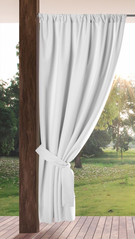 Zasłona tarasowa gotowa Garden biała 155 X 200 cm – filtruje światło