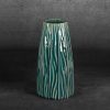 Wazon ceramiczny Rea zielony fi 14 x 29 cm – na susze i kwiaty