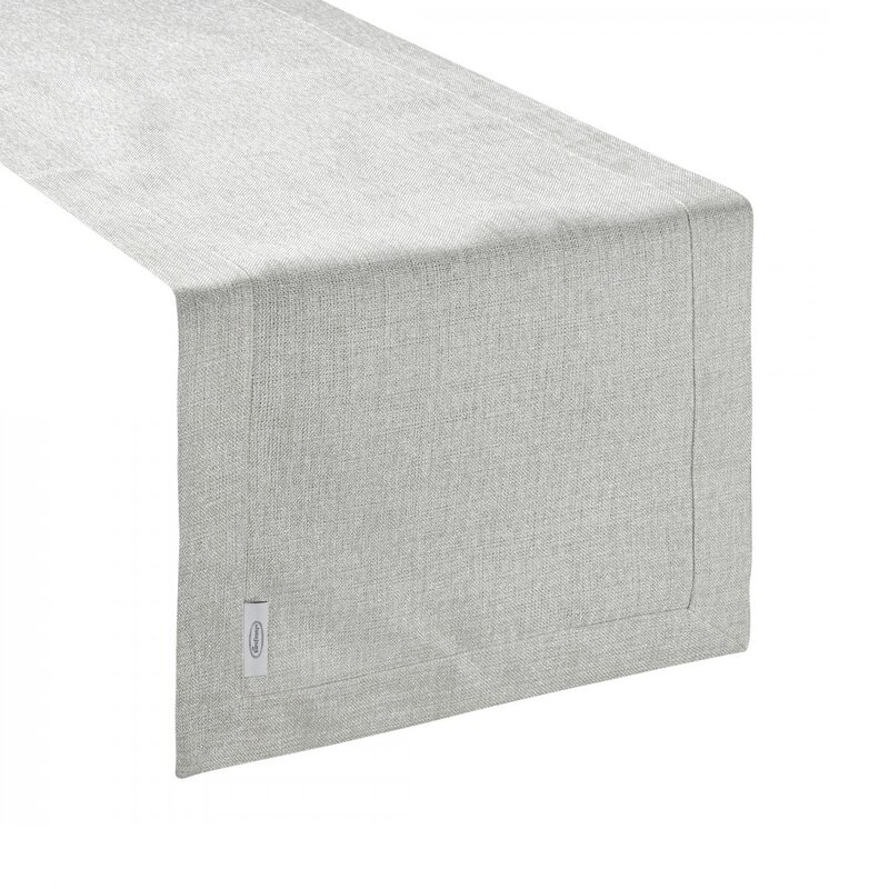 OBRUS STELLA 2 40 X 180 CM SREBRNY