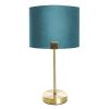 LAMPA DEKORACYJNA EZRA (04) O 27 X 46 CM TURKUSOWY