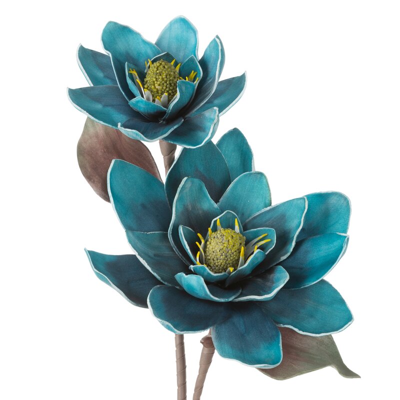 Kwiat dekoracyjny Flore 714 turkusowy O 20 X 84 CM – do wazonu lub kompozycji
