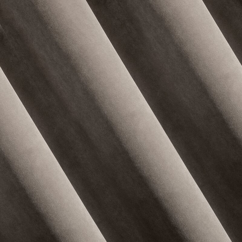 ZASŁONA GOTOWA KRISTI NA TAŚMIE 140 X 270 CM CIEMNOBRĄZOWY