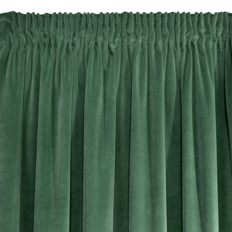 Zasłona gotowa Kristi ciemnozielona 140 x 270 cm – zaciemnienie i prywatność