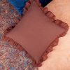 Poszewka lniana TC/MOROCCO ceglasta 45x45 cm – wprowadzi przytulność
