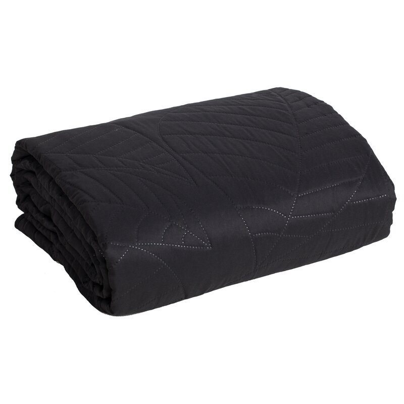 Narzuta Boni czarna 170 x 210 cm – ochrona pościeli