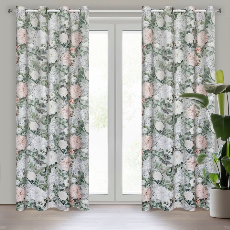 Zasłona gotowa welwet różowa 140x250 cm – wprowadza przytulność