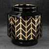 Wazon ceramiczny Emera1 czarny 18 x 19 cm – na susze i kwiaty