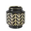 Wazon ceramiczny Emera1 czarny 18 x 19 cm – na susze i kwiaty