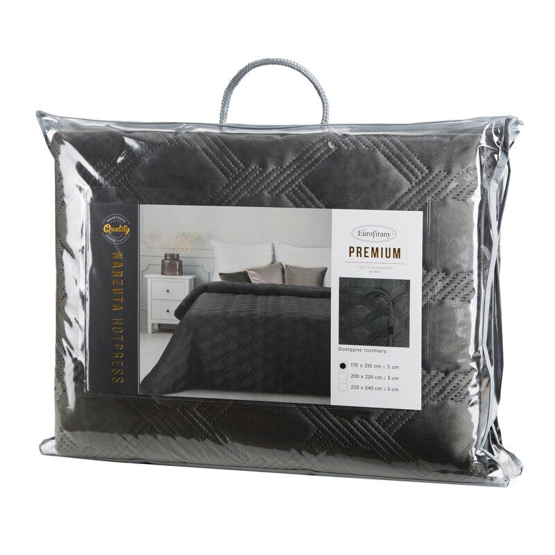 Narzuta Velvet Sofia 5 stalowa 220 x 240 cm – doda przytulności