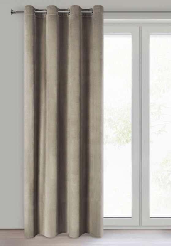 Zasłona gotowa D91 brązowa 140 x 250 cm – wprowadza przytulność
