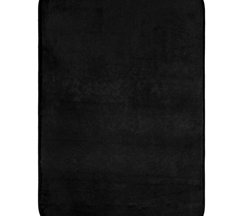 Dywanik łazienkowy Nina czarny 50 x 70 cm – miękki i komfortowy