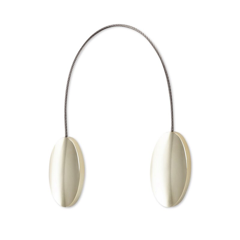 Upinacz magnetyczny szampański 3 x 15 cm – eleganckie upięcie firan
