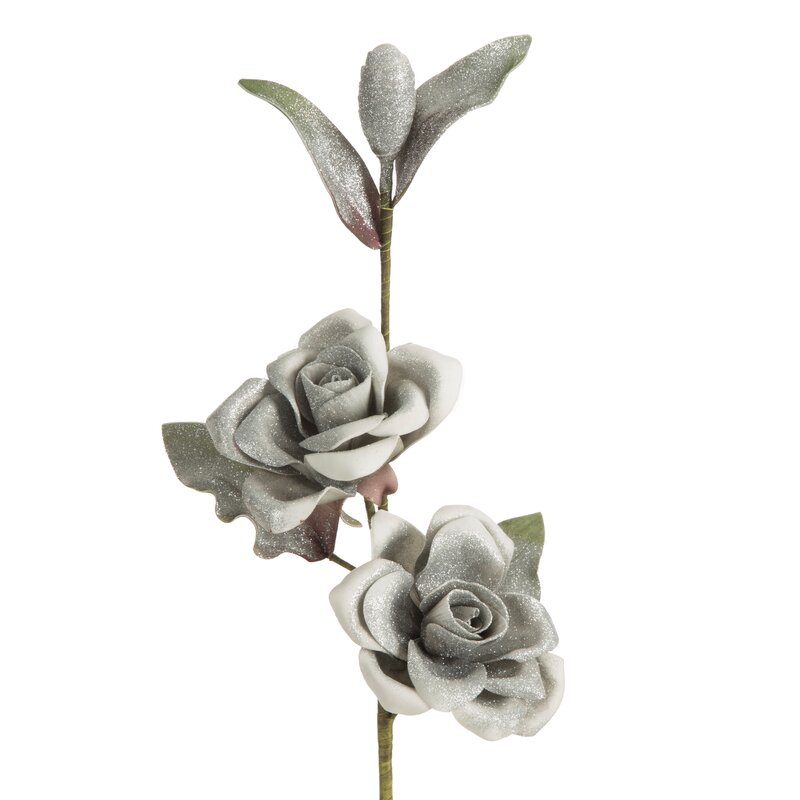 Kwiat Flore srebrny 83 cm – doda blasku wnętrzu