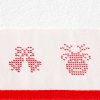 Ręcznik świąteczny Noel01 biały 70 x 140 cm – 100% bawełna