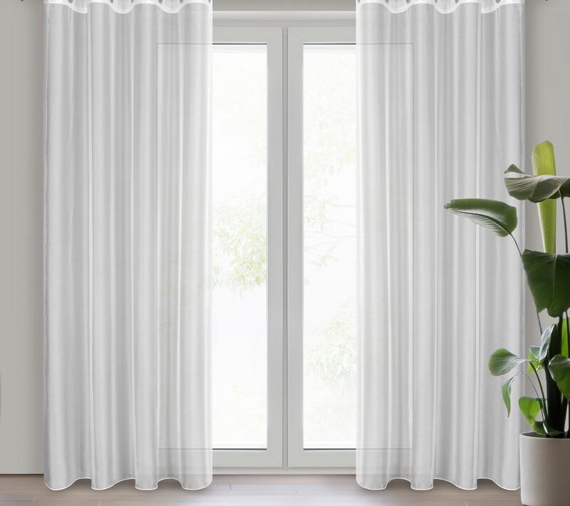 Firana gotowa Anabel biała 140 x 260 cm – rozjaśnia wnętrze