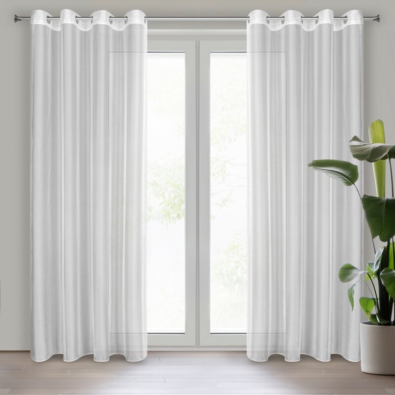 Firana gotowa Anabel biała 140 x 260 cm – rozjaśnia wnętrze