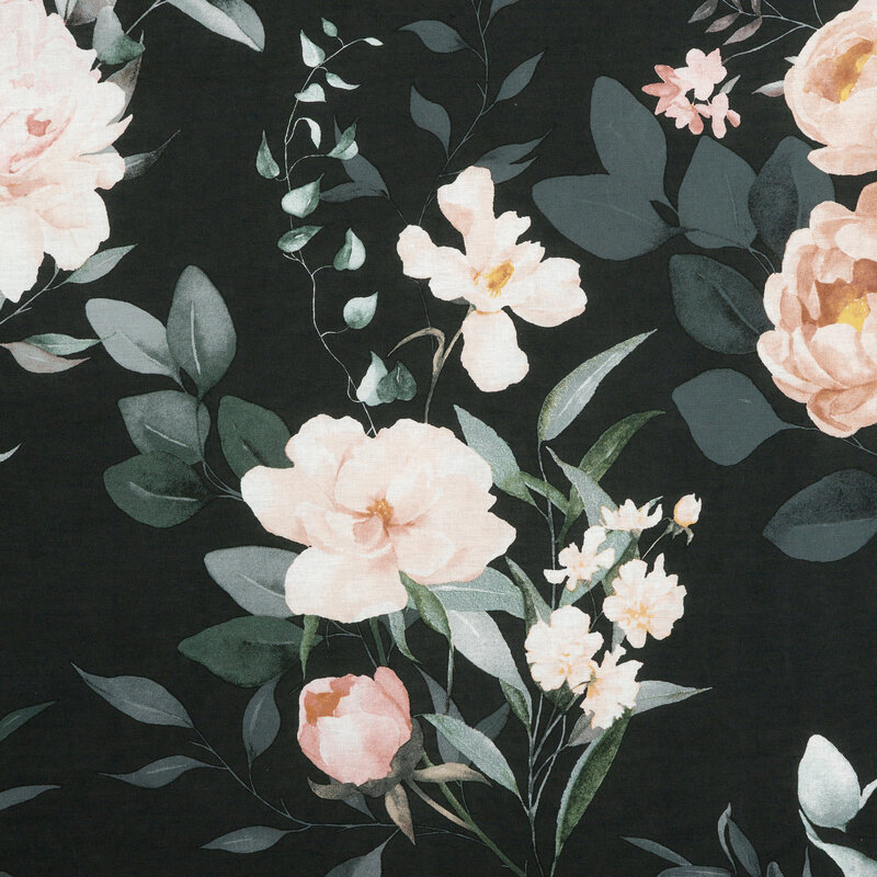 KOMPLET POŚCIELI BAWEŁNIANEJ ROSITA1 160 X 200 CM CZARNY