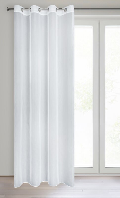 Firana gotowa Mirea biała 140 x 260 cm – subtelny blask w domu