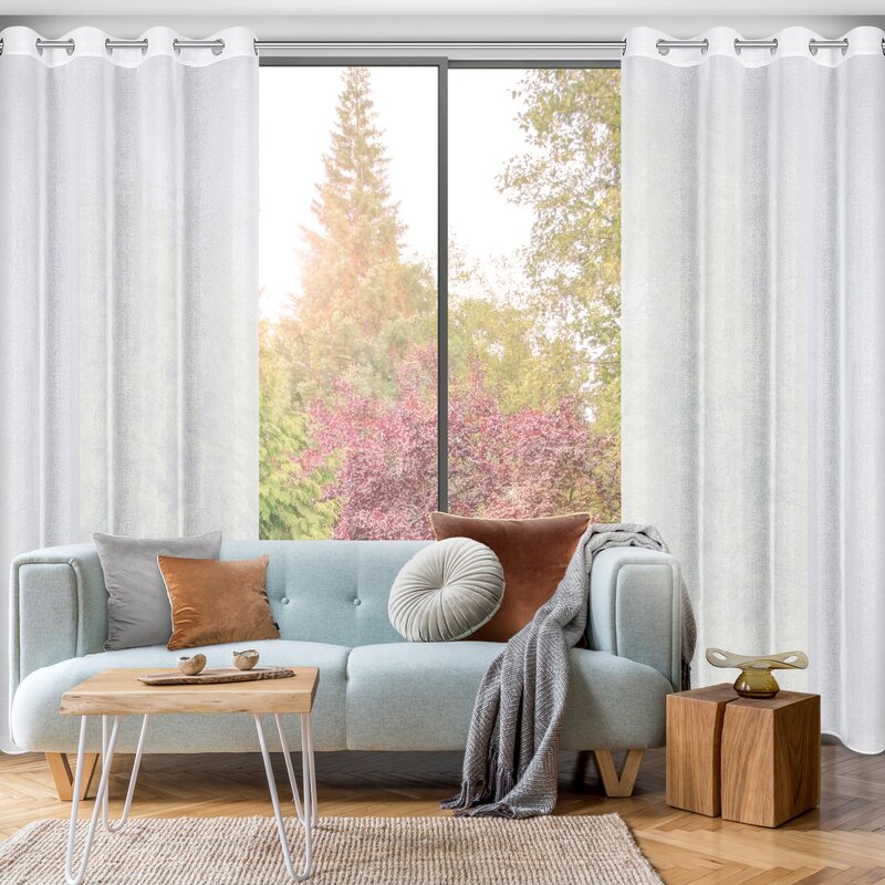 Zasłona gotowa Lena biała 140 x 250 cm – gotowa do zawieszenia